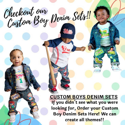 Boys Custom Denim Set