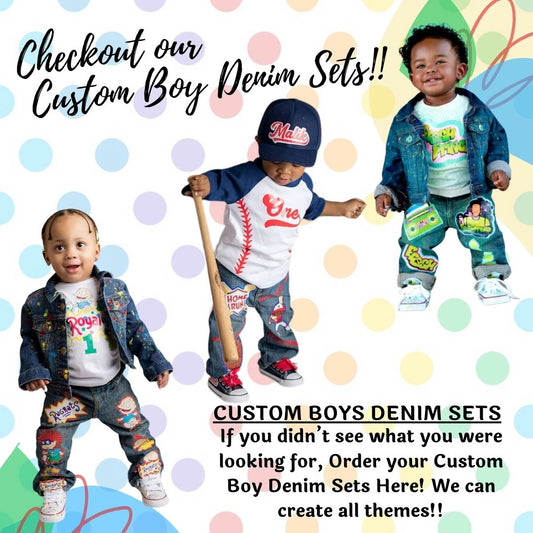 Boys Custom Denim Set