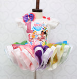 Load image into Gallery viewer, Alice wonderland Bakery tutu set-Alice wonderland Bakery outfit-Alice wonderland Bakery dress-Alice wonderland Bakery birthday
