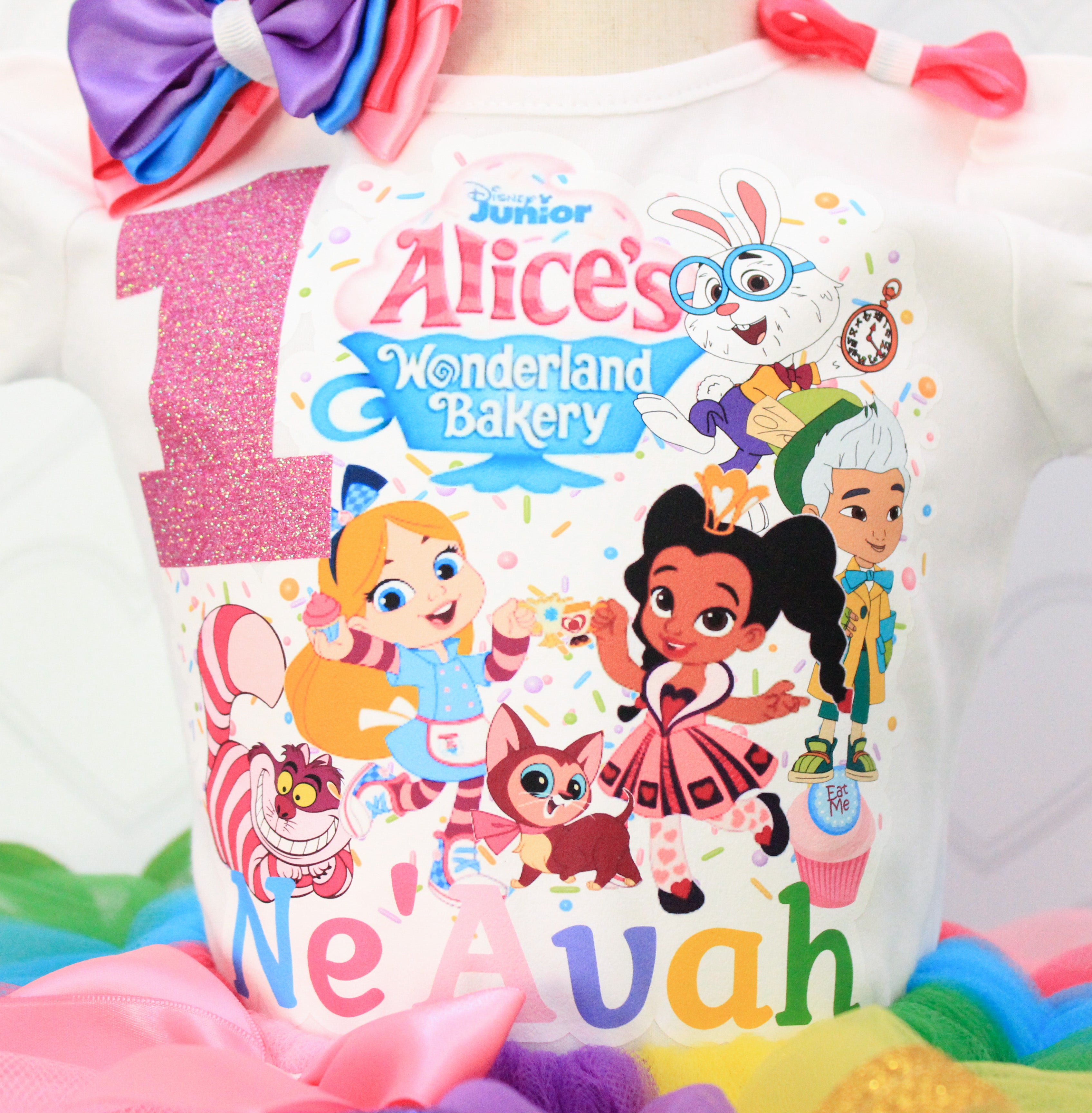 Alice wonderland Bakery tutu set-Alice wonderland Bakery outfit-Alice wonderland Bakery dress-Alice wonderland Bakery birthday