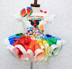 Load image into Gallery viewer, Mickey Mouse Clubhouse tutu set-Mickey Mouse Clubhouse outfit-Mickey Mouse Clubhouse dress-Mickey Mouse Clubhouse birthday
