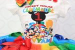 Load image into Gallery viewer, Mickey Mouse Clubhouse tutu set-Mickey Mouse Clubhouse outfit-Mickey Mouse Clubhouse dress-Mickey Mouse Clubhouse birthday
