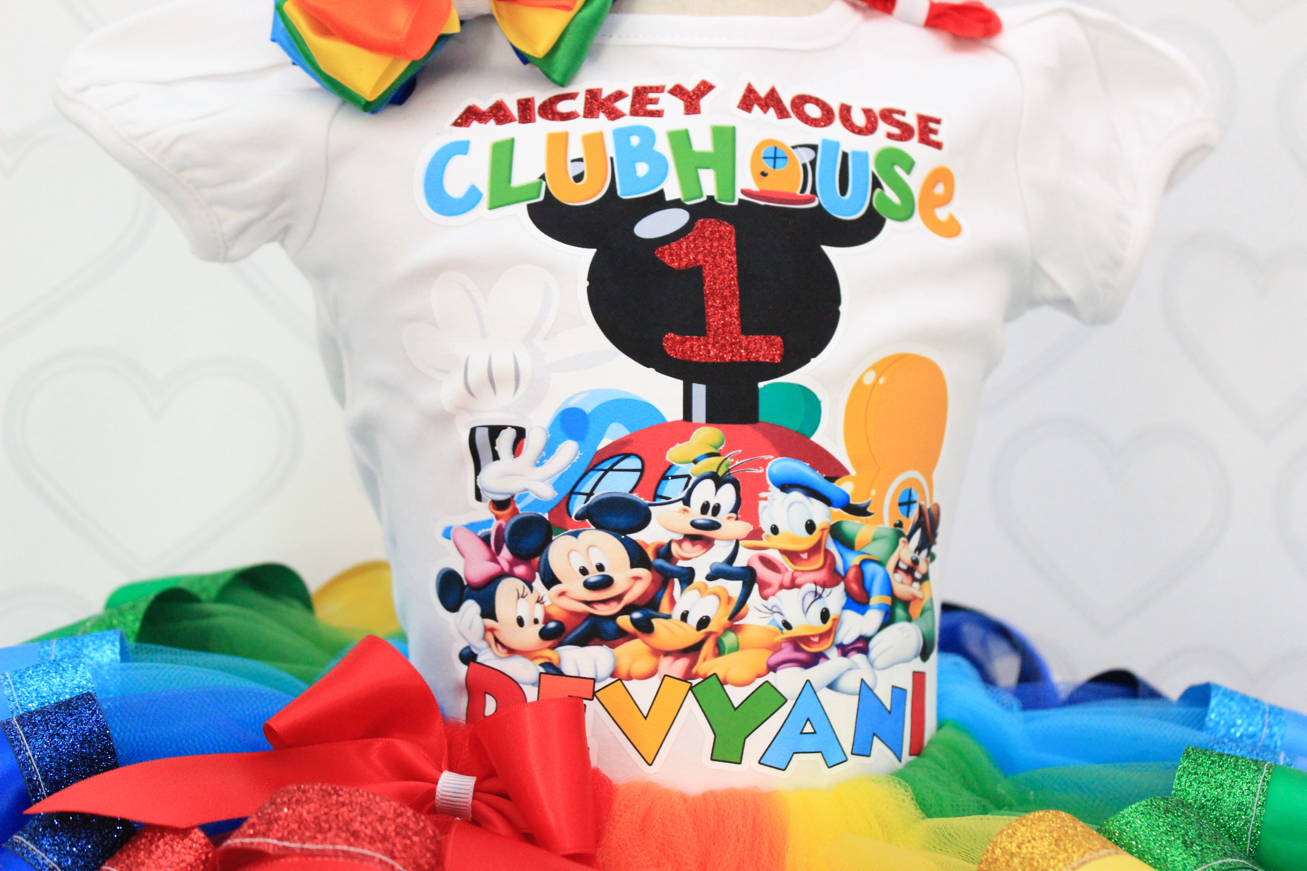 Mickey Mouse Clubhouse tutu set-Mickey Mouse Clubhouse outfit-Mickey Mouse Clubhouse dress-Mickey Mouse Clubhouse birthday