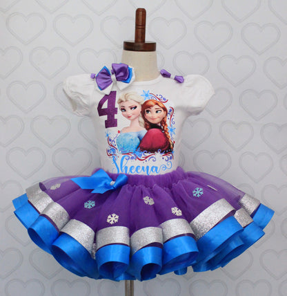 Frozen tutu set-Frozen outfit-Frozen dress-Elsa tutu set-frozen birthday