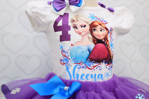 Frozen tutu set-Frozen outfit-Frozen dress-Elsa tutu set-frozen birthday