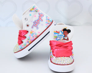 Gracie's corner shoes- Gracie's corner bling Converse-Girls Gracie's corner Shoes-Gracie's corner Converse