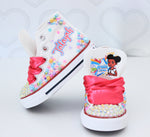 Load image into Gallery viewer, Gracie&#39;s corner shoes- Gracie&#39;s corner bling Converse-Girls Gracie&#39;s corner Shoes-Gracie&#39;s corner Converse
