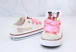Load image into Gallery viewer, Gracie&#39;s corner shoes- Gracie&#39;s corner bling Converse-Girls Gracie&#39;s corner Shoes-Gracie&#39;s corner Converse
