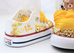 Load image into Gallery viewer, Bee shoes- Bee bling Converse-Girls bee Shoes-bee Converse-My first bee day-my 1st bee day
