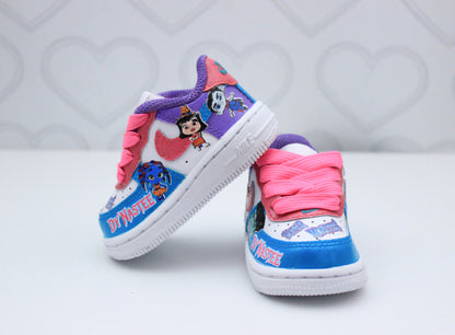 Super Monsters shoes-Super Monsters air force 1's -Girls af1's Shoes-Custom air force 1's- Toddler air force 1's