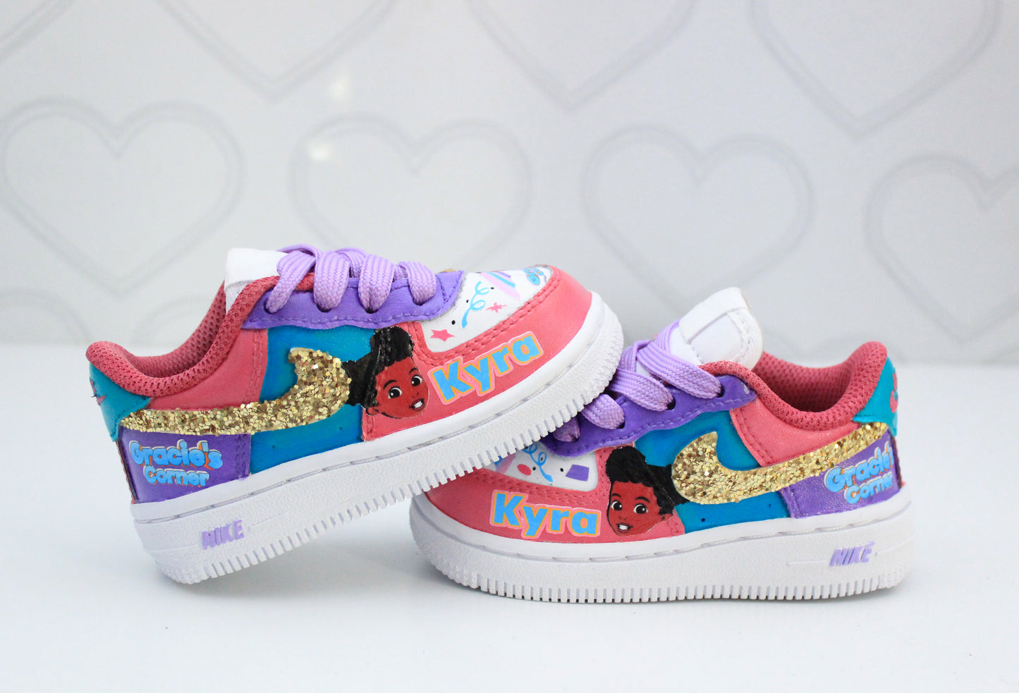 Gracie's Corner shoes-Gracie's Corner air force 1's -Girls af1's Shoes-Custom air force 1's- Toddler air force 1's