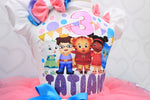 Load image into Gallery viewer, Daniel tiger tutu set-Daniel tiger outfit-Daniel tiger dress-Daniel tiger birthday outfit

