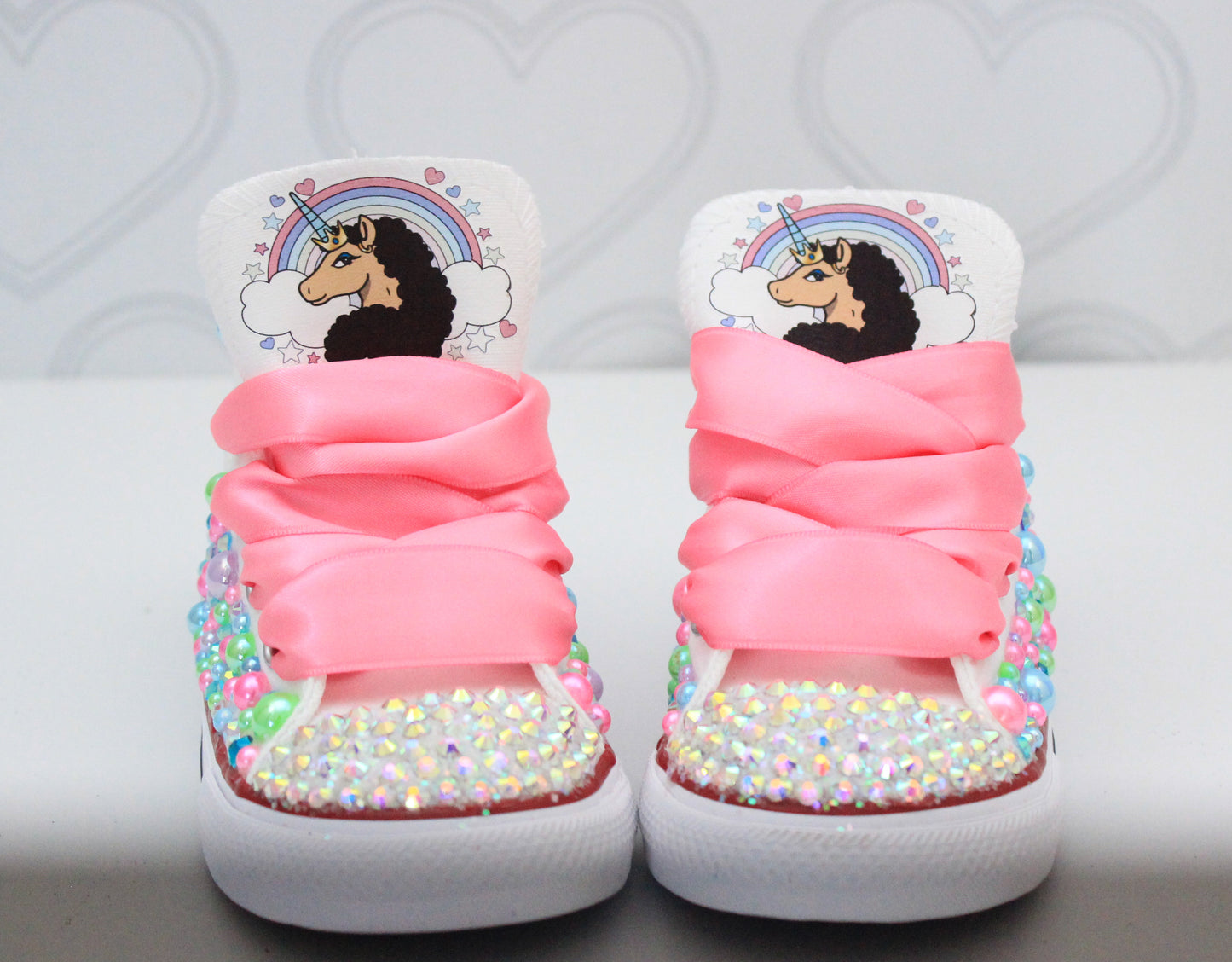 Unicorn shoes- Unicorn bling Converse-Girls Unicorn Shoes-Unicorn Converse-Afro unicorn converse-afro unicorn shoes
