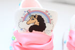 Load image into Gallery viewer, Unicorn shoes- Unicorn bling Converse-Girls Unicorn Shoes-Unicorn Converse-Afro unicorn converse-afro unicorn shoes
