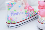Load image into Gallery viewer, Unicorn shoes- Unicorn bling Converse-Girls Unicorn Shoes-Unicorn Converse-Afro unicorn converse-afro unicorn shoes
