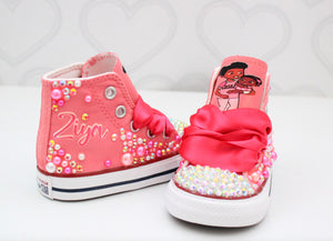 Gracie's corner shoes- Gracie's corner bling Converse-Girls Gracie's corner Shoes-Gracie's corner Converse