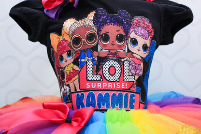 lol surprise party dress Girl's dress Lol surprise pink, birthday party 6-12 months US numeric