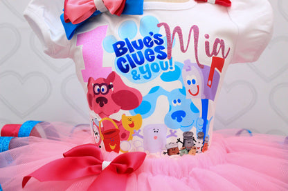 Blues Clues tutu set-Blues clues outfit-Blues Clues birthday-Blues Clu Pink Toes & Hair Bows Blues Clues tutu set-Blues clues outfit-Blues Clues birthday-Blues Clu Pink Toes & Hair Bows