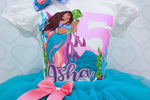 Load image into Gallery viewer, The little Mermaid Tutu set-The little Mermaid outfit-The little Mermaid dress- Live action little mermaid outfit
