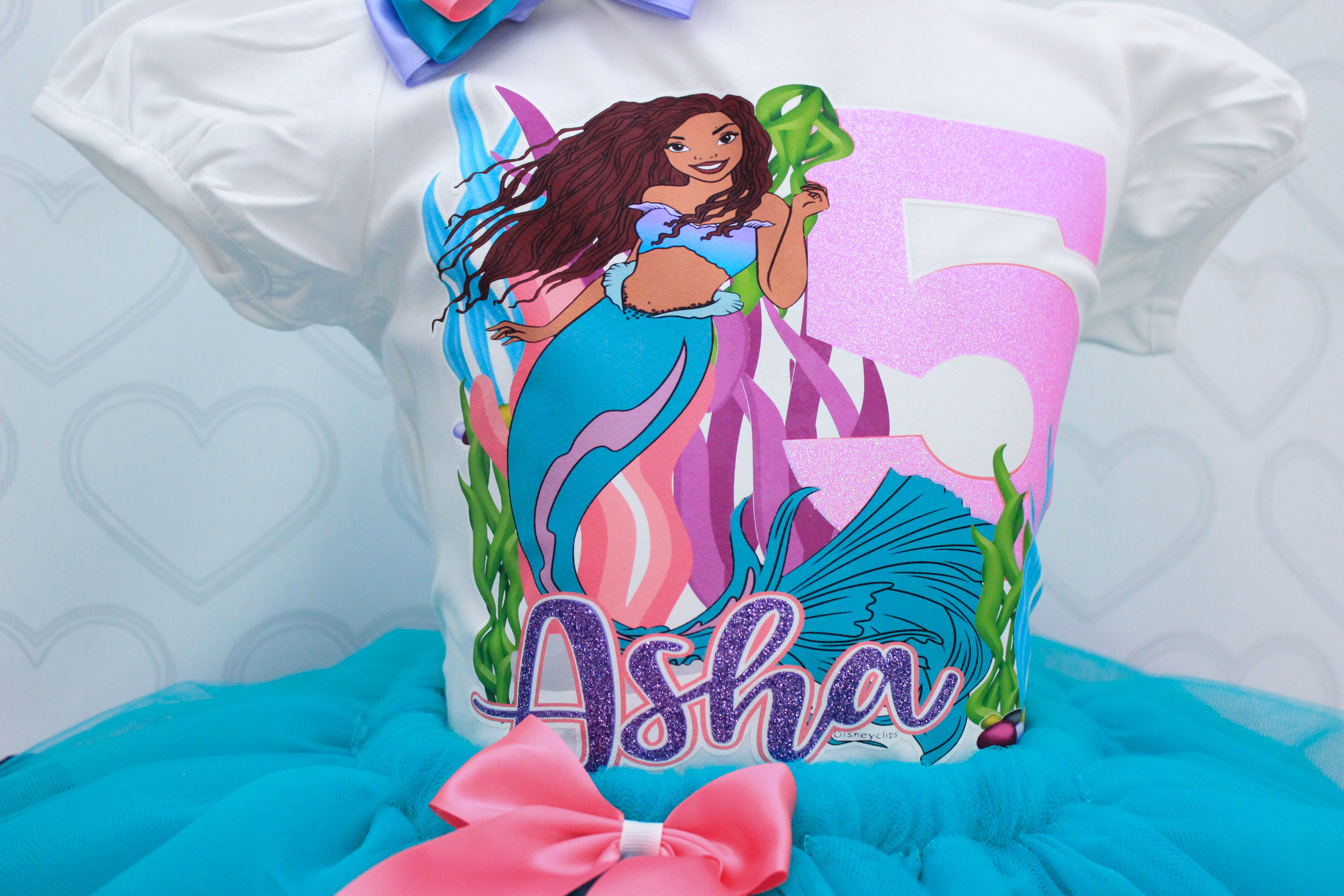 The little Mermaid Tutu set-The little Mermaid outfit-The little Mermaid dress- Live action little mermaid outfit