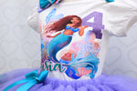 Load image into Gallery viewer, The little Mermaid Tutu set-The little Mermaid outfit-The little Mermaid dress- Live action little mermaid outfit
