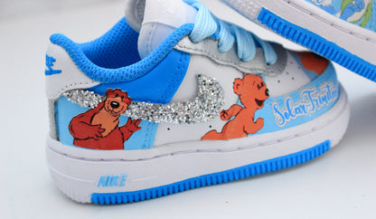Bear in the Big Blue House shoes-Bear in the Big Blue House air force 1's -Girls af1's Shoes-Custom air force 1's- Toddler air force 1's