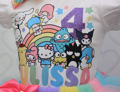 Kitty and Friends tutu set- Kitty and Friends outfit-Kitty and Friends dress-Kitty and Friends birthday-Skate tutu set