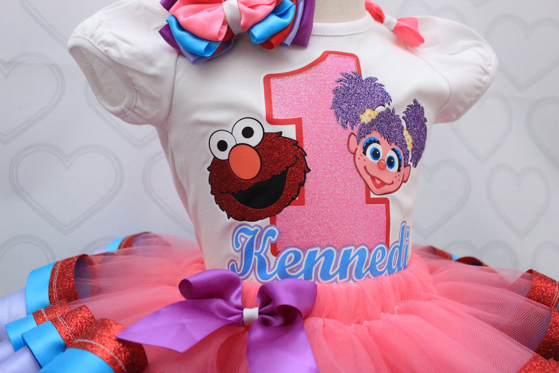 elmo birthday party dress Boutique One Pieces | Elmo Dress Elmo Birthday Romper Clothes Sesame Street Outfit Bodysuit Jumpsuit | Color: Red