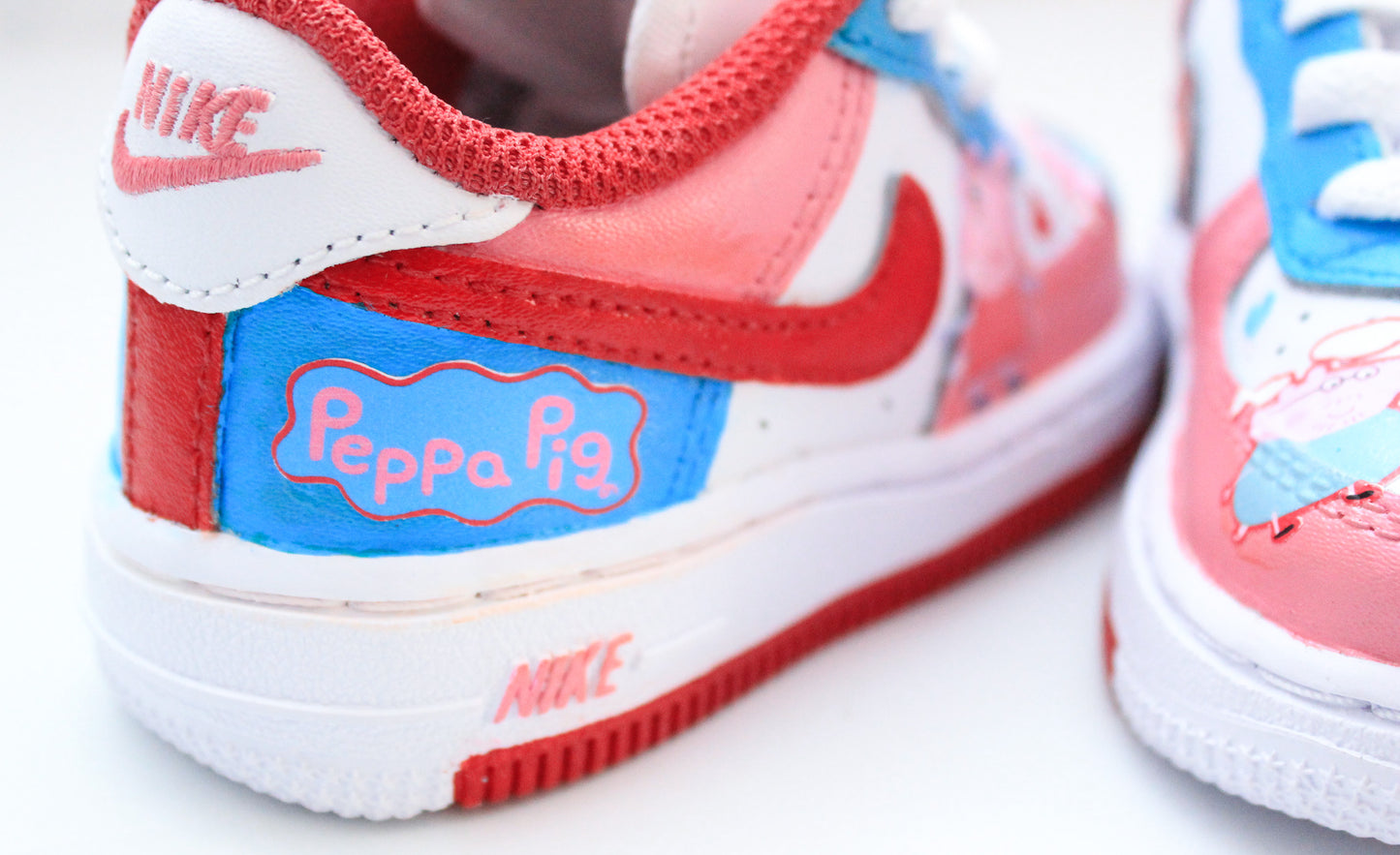 Peppa Pig shoes-Peppa Pig air force 1's -Girls af1's Shoes-Custom air force 1's- Toddler air force 1's