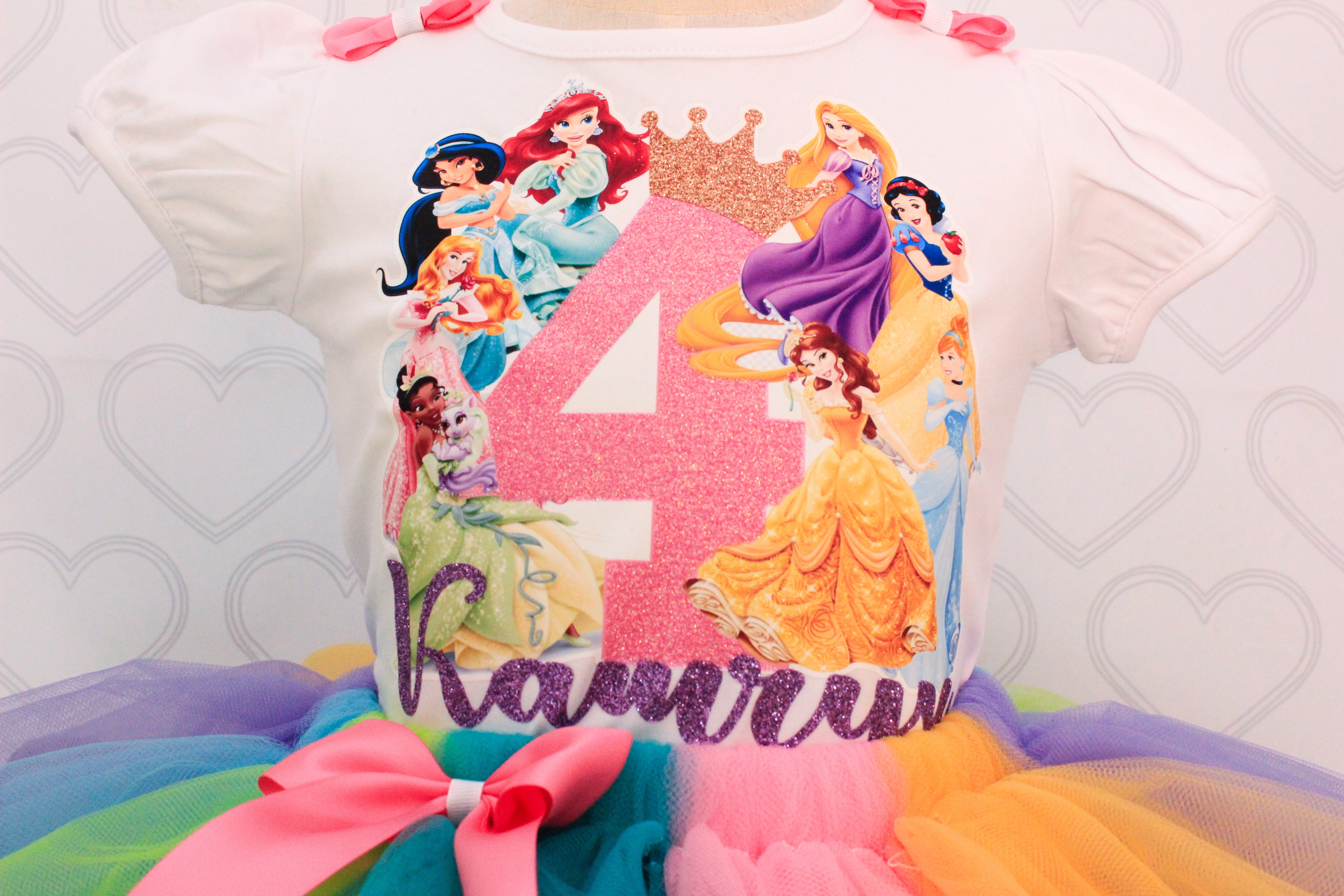 Disney fashion princess birthday tutu outfits