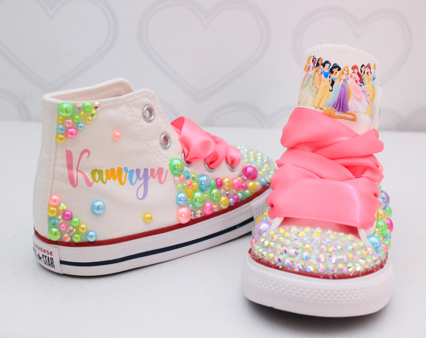 Princess shoes- Princess bling Converse-Girls Princess Shoes-Princess Converse