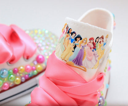 Princess shoes- Princess bling Converse-Girls Princess Shoes-Princess Converse