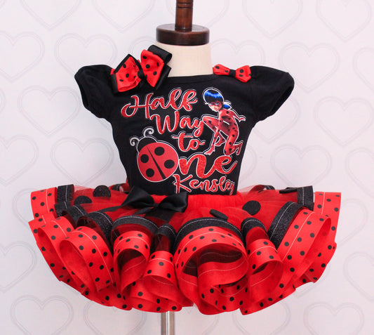 Miraculous Ladybug tutu set-Miraculous ladybug outfit-Miraculous ladybug dress