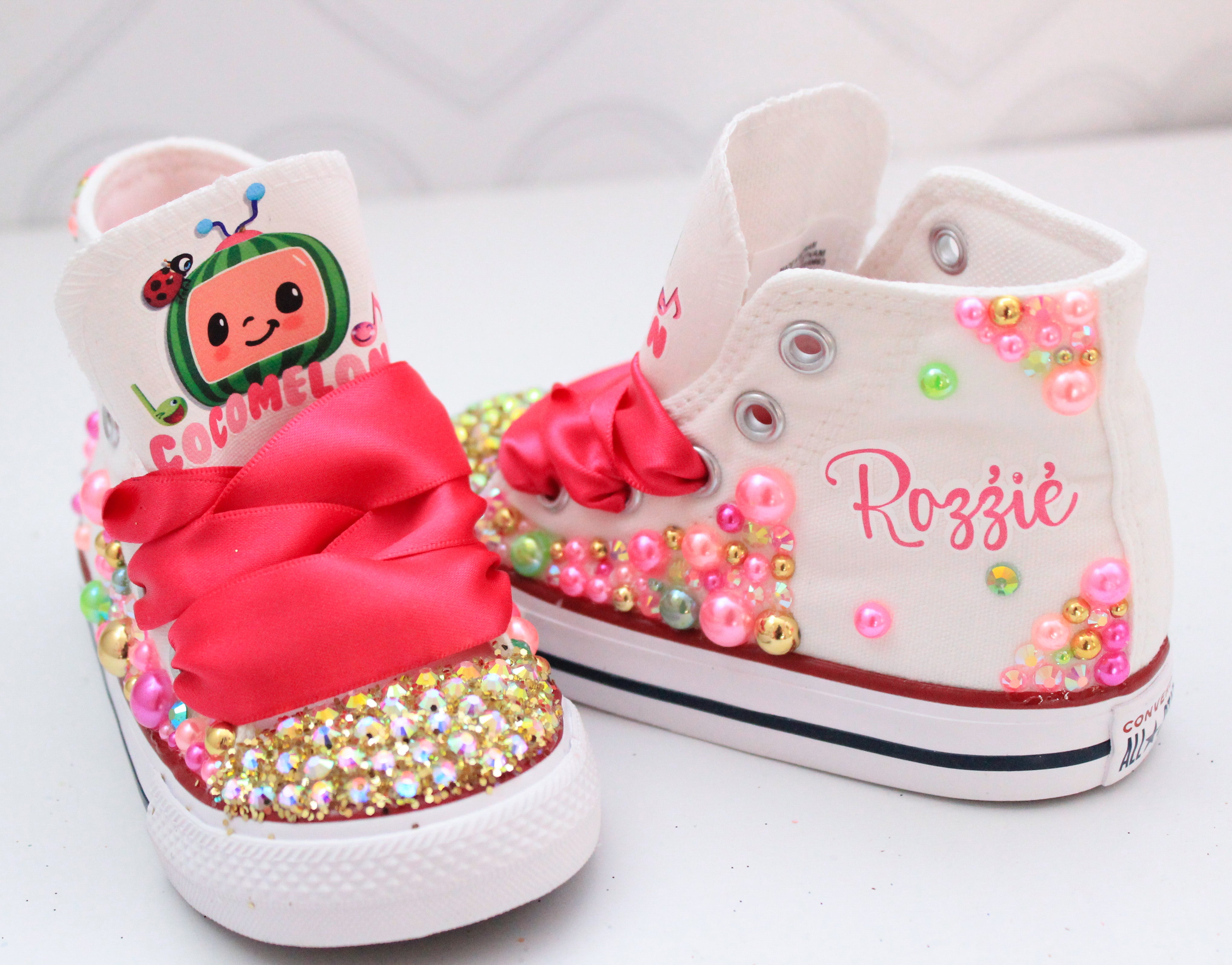 Custom Cocomelon fashion themed converse 3c