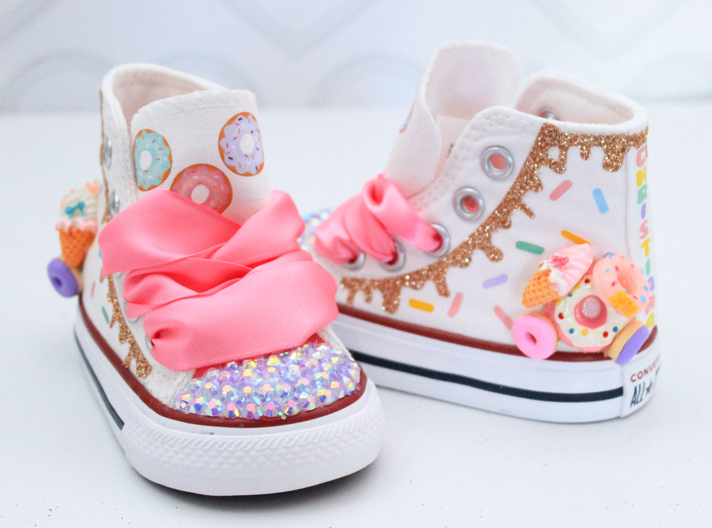 Donut shoes- Donut bling Converse-Donut converse-sweet one converse