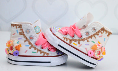 Donut shoes- Donut bling Converse-Donut converse-sweet one converse