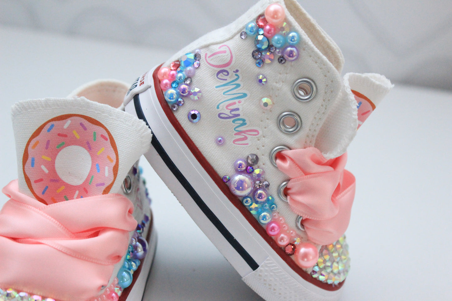 Donut shoes- Donut bling Converse-Donut Shoes