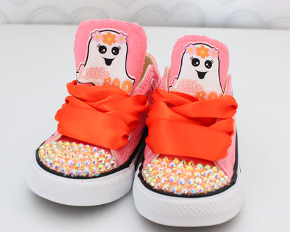 Ghost shoes- Ghost bling Converse-Girls Ghost Shoes-Ghost Converse- Little Boo Converse