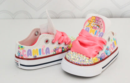 Care Bear shoes-Care Bear bling Converse-Girls Care Bear Shoes