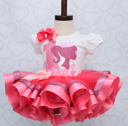 Barbie tutu set-Barbie outfit-Barbie dress – Pink Toes & Hair Bows Barbie tutu set-Barbie outfit-Barbie dress – Pink Toes & Hair Bows