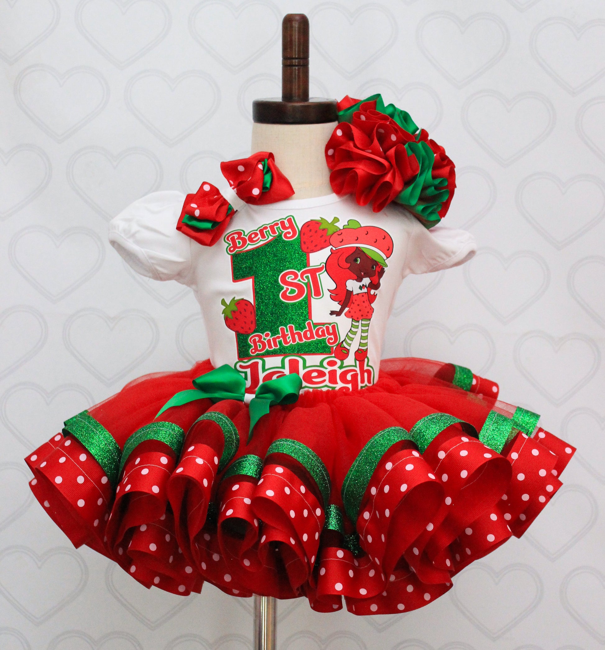 Strawberry Shortcake tutu set-Strawberry Shortcake outfit-Strawberry S Pink Toes & Hair Bows Strawberry Shortcake tutu set-Strawberry Shortcake outfit-Strawberry S Pink Toes & Hair Bows