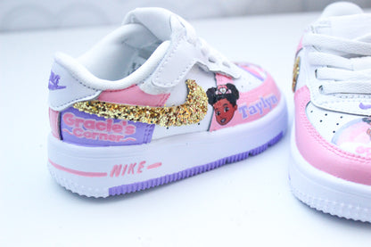 Gracie's Corner shoes-Gracie's Corner air force 1's -Girls af1's Shoes-Custom air force 1's- Toddler air force 1's