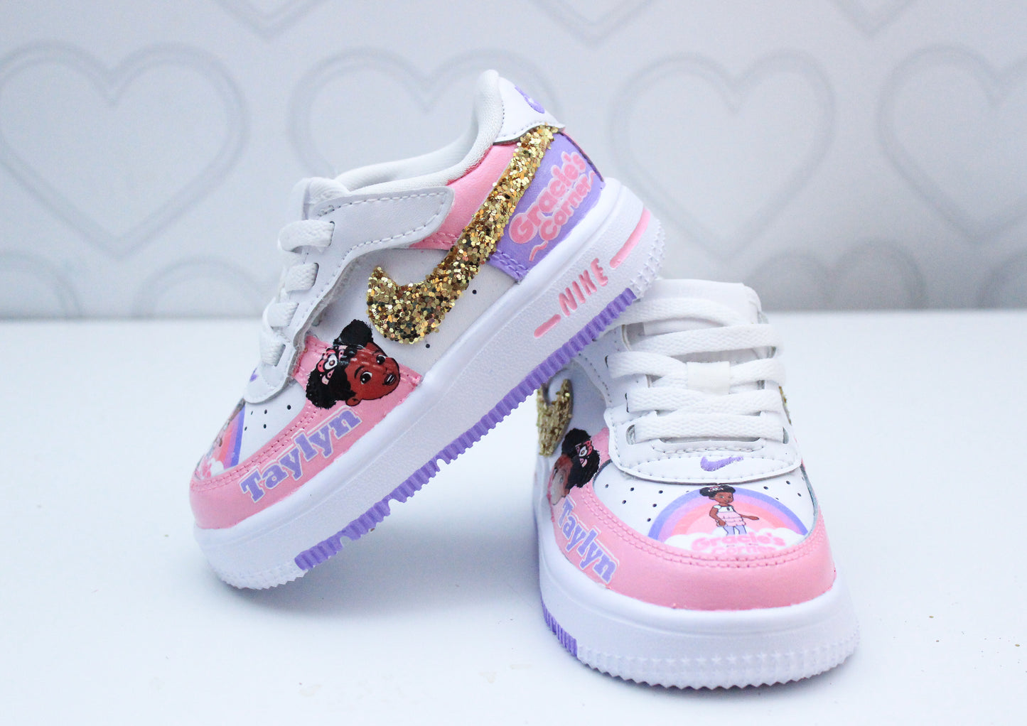 Gracie's Corner shoes-Gracie's Corner air force 1's -Girls af1's Shoes-Custom air force 1's- Toddler air force 1's