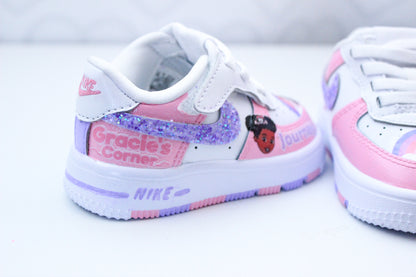 Gracie's Corner shoes-Gracie's Corner air force 1's -Girls af1's Shoes-Custom air force 1's- Toddler air force 1's