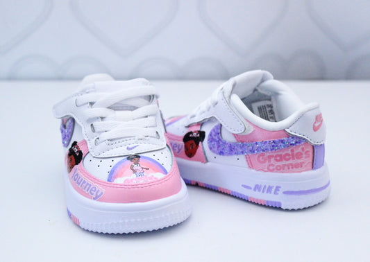 Gracie's Corner shoes-Gracie's Corner air force 1's -Girls af1's Shoes-Custom air force 1's- Toddler air force 1's