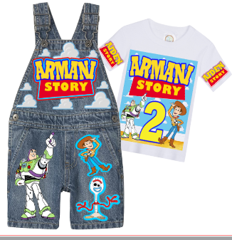 Toy Story Overalls-Toy Story Birthday Overalls-Toy Story Birthday outfit
