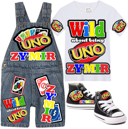 Uno Overalls-Uno Birthday Overalls-Uno Birthday outfit