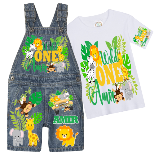Wild One Overalls-Wild One Birthday Overalls-Wild One Birthday outfit