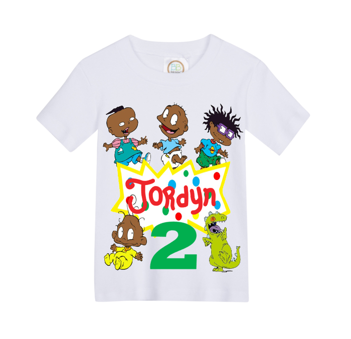 Rugrats overalls-Rugrats outfit-Rugrats birthday shirt