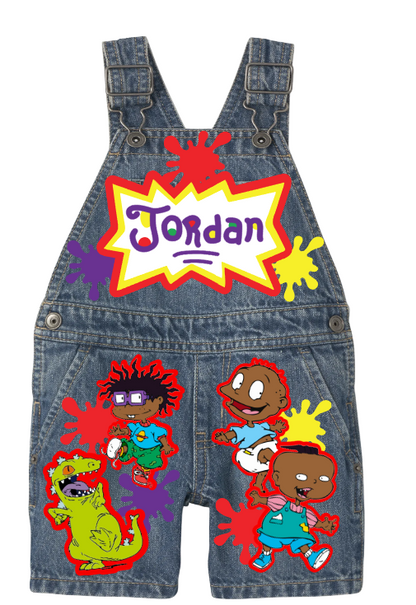 Rugrats Overalls-Rugrats Birthday Overalls-Rugrats Birthday outfit